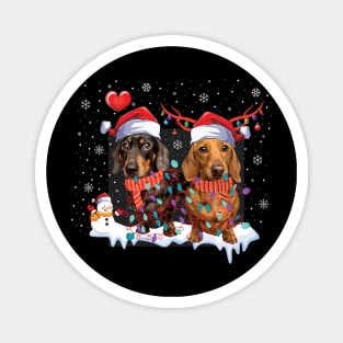 Merry xmas Dachshund Dog Lover christmas gift Magnet